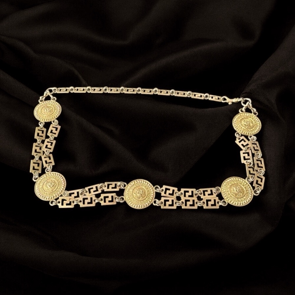 Gold Tone Luxurious Metallic Belt